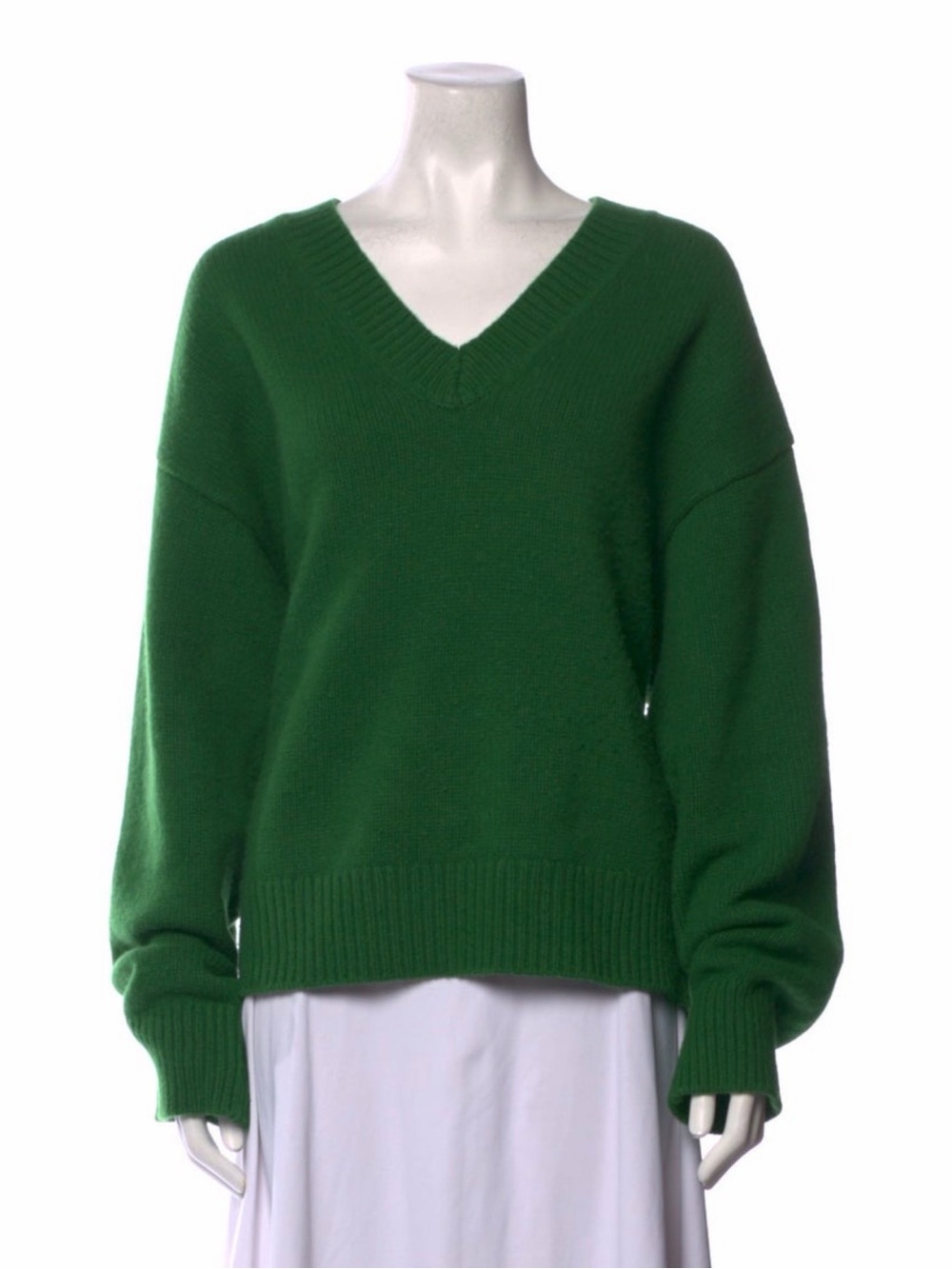 TOTEME Green V-Neck Women’s Sweater